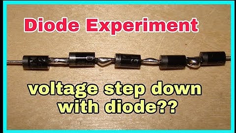 Diode voltage drop experiment can we make step down voltage supply with diode? by Free Circuit Lab