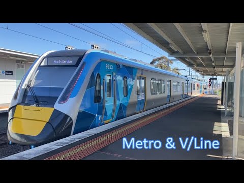 Metro & V/Line trains around Melbourne - YouTube