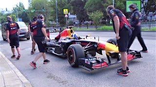 Formula 1 Red Bull Racing Team and David Coulthard in Plovdiv - Red Bull Show Run Bulgaria