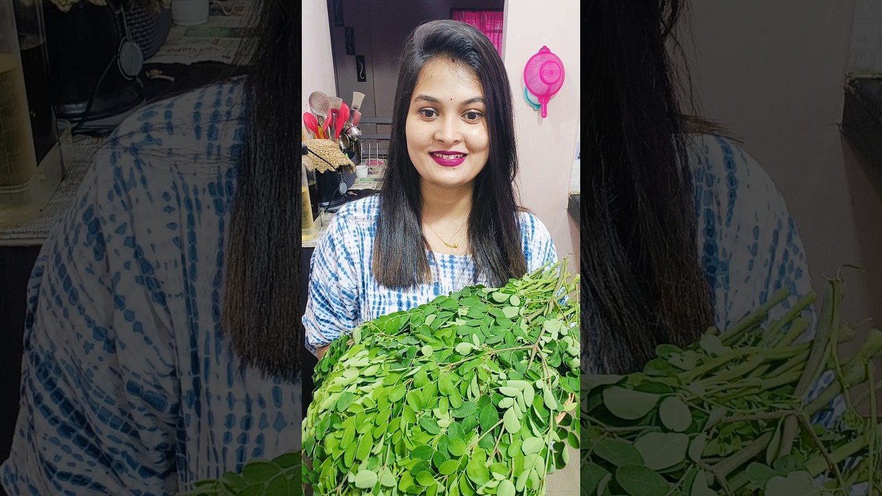 ଓଡ଼ିଆ ସଜନା ଶାଗ ଦେଶୀ ମୁଗଡ଼ାଲି ଦେଇ ଭଜା || Drumstick Leaves with Moong Dal fry || Odia Sajana Saag Bhaja