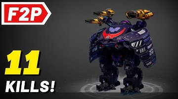 War Robots Free to Play Hangar - Revenant Ember Blaze Gameplay (No Commentary) WR F2P