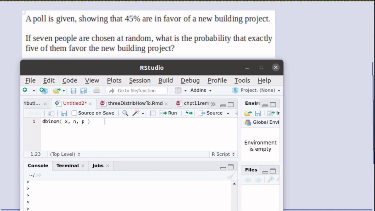 Using R to calculate the probability associated with a poll.
