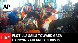 Global Sumud Flotilla LIVE: Boats sail toward Gaza carrying aid
