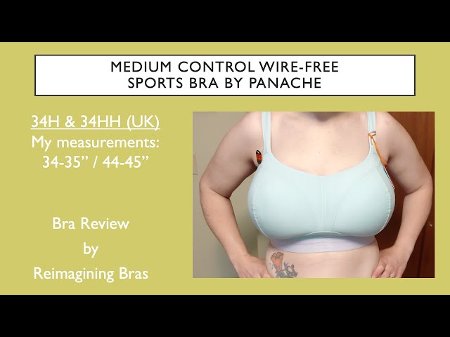 Panache Medium Control Wire Free Sports Bra 34H 34HH 