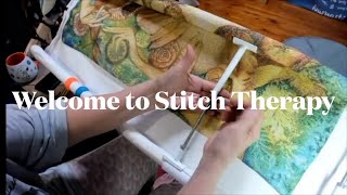 Flosstube #41 Stitch Therapy (Feb 2, 2026) Imbolc, WIPs, finishes and dogs.