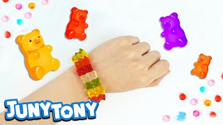 Ten Little Gummy Bears | Counting 1 to 10 | Number Songs for Kids | JunyTony