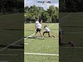 (112)  London Lewis of  Paxon High gets the flag pull at Jaguars Elite 7v7 Tryouts