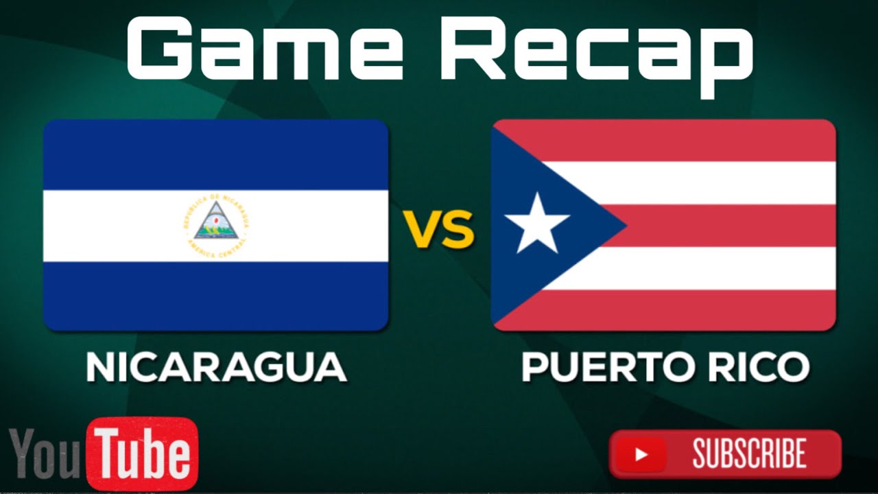 World Baseball Classic Puerto Rico vs Nicaragua Game Recap YouTube