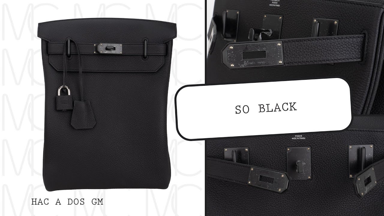 The Elegance of Hermès So Black | Hac à Dos GM Backpack Review 