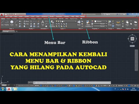 Video: Bagaimana cara menampilkan Bilah Alat Akses Cepat di AutoCAD?