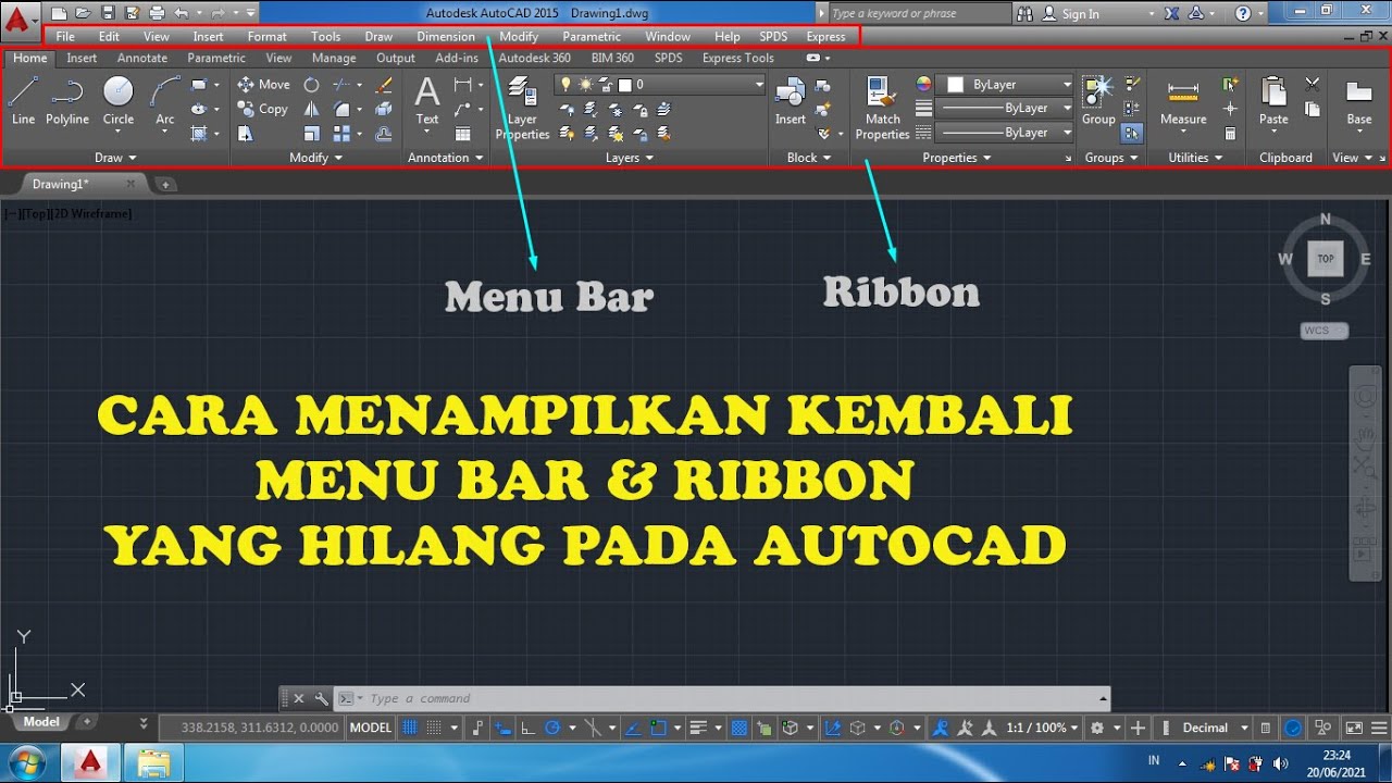 Cara Memunculkan Menu Bar Autocad Tutorial Autocad X | My XXX Hot Girl