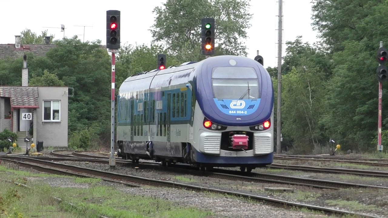 Lužná u Rakovníka - 12.8.2019 - provoz první den výluky Rakovník-Kladno.