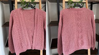 Crochet Bobble Cardigan Pattern