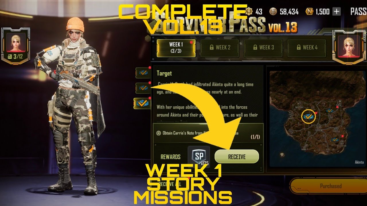 PUBG NEWSTATE VOL.13 WEEK 1 STORY MISSIONS | ALL LOCATIONS