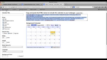 How to Embed a Google Calendar Into Blogger