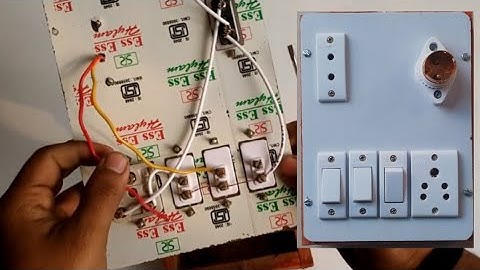 2 socket 3 switch 1 holder switch board connection wiring in hindi