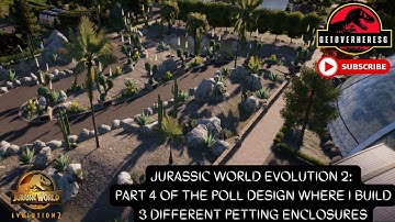 JURASSIC WORLD EVOLUTION 2 TODAYS SPEED BUILD INCLUDE 3 PETTING ZOO ENCLOSURES #streamer #youtuber