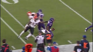 LAMAR JACKSON ABSURD RUN VS BENGALS 😱 Ravens vs Bengals TNF Highlights