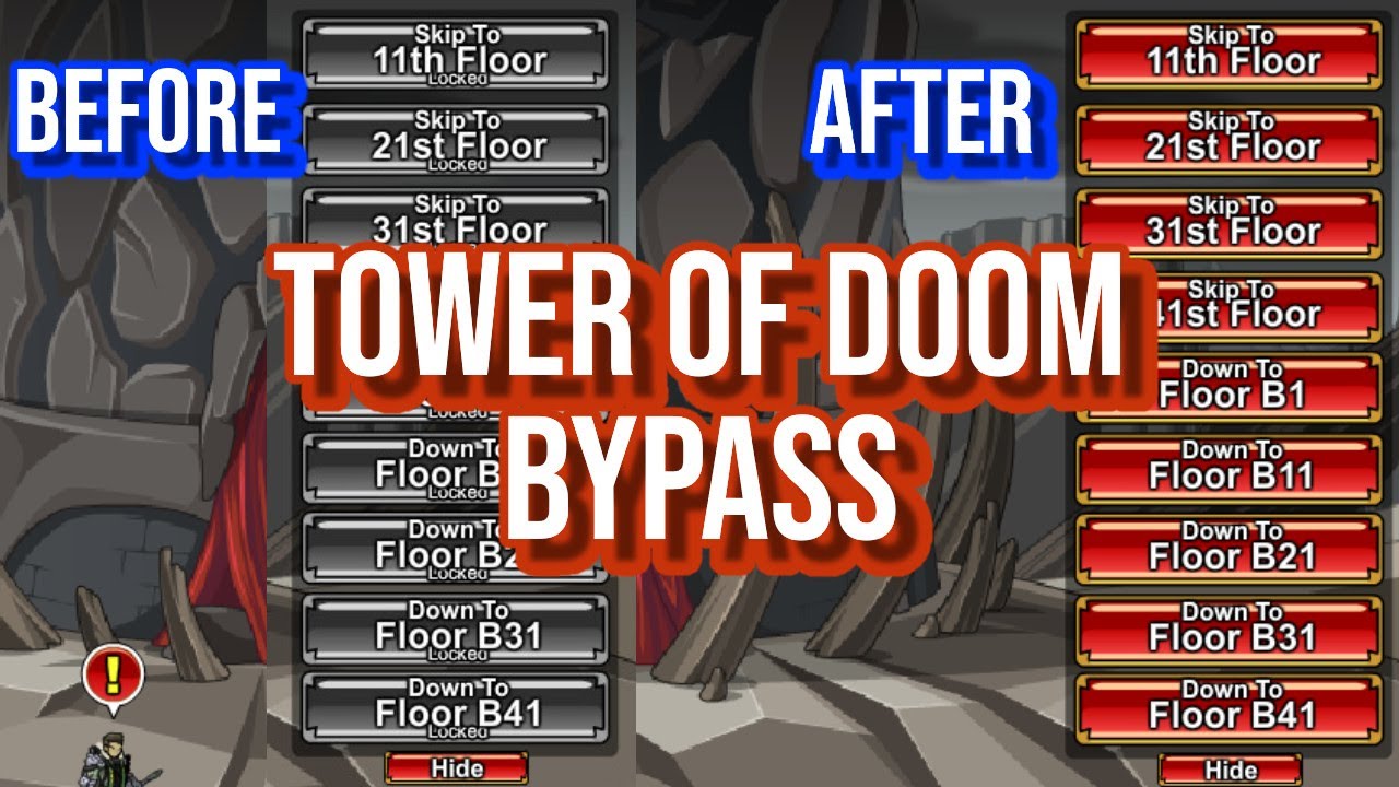 How to bypass Tower of Doom AQW