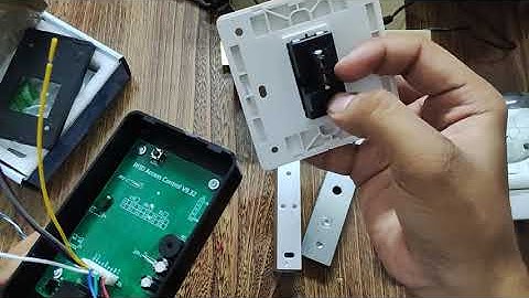 Complete Access Control System Installation Wiring Circuit with Electric Magnetic door lock