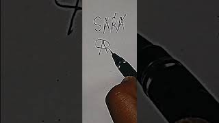 SARA name create brand logo #shorts #logo