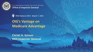 Inspector General Christi A. Grimm 2023 RISE National Conference Speech by OIGatHHS 3,078 views 1 year ago 39 minutes