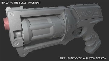 Maya/Zbrush HardSurface 06 Modeling The Bullet Hole Exit