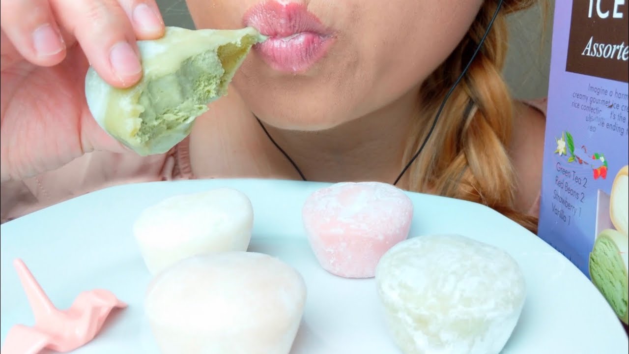 ASMR MOCHI Ice Cream 먹방 Sticky Eating Sounds *No Talking* suellASMR