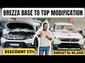 Maruti Brezza 2025 Base to Top Modification with Price ✅ Breeza Lxi to Zxi Modified with Price