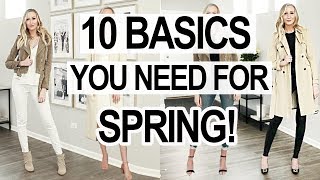 TOP 10 BASICS YOU NEED FOR EARLY SPRING! Spring Outfits 2019