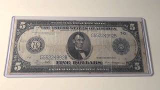 1914 $5 Federal Reserve Note