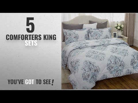 top-10-comforters-king-sets-[2018]:-damask-bedding-comforter-sets-king-size-102x90-grey-bedroom