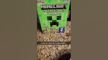 Minecraft Creeper Cereal Taste Test!