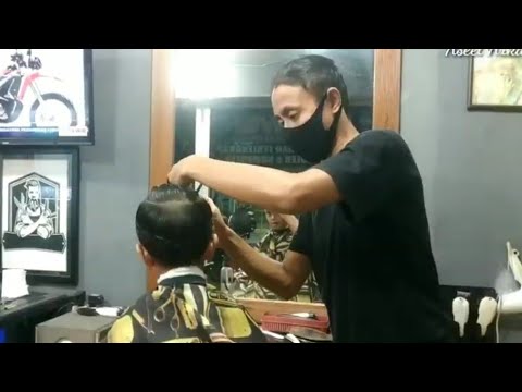  Rambut  baru aseel antar kakak potong  rambut  open 