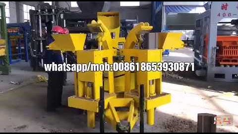 M7mi twin clay interlocking brick machine @ test video😇