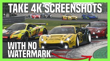 iRacing Tutorial | Take hi res screenshots with no watermark
