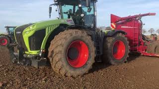 Claas Xerion 4200 with ZF Eccom 5.5 + Axion 960 Terra Trac CTIC + Axion 870 Cemos CTIC TEAMWORK by Global Farm Machinery 879 views 1 month ago 7 minutes, 48 seconds