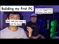 Building My First Gaming PC ! With the help of my friend