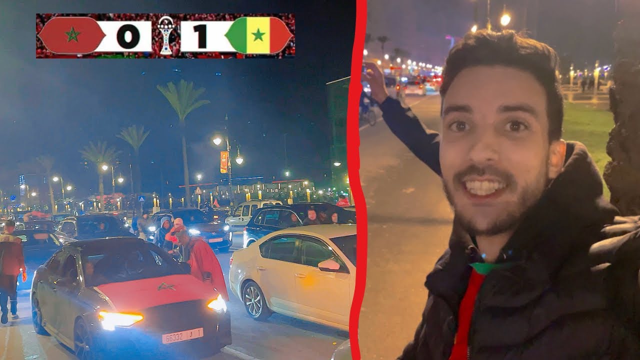 احتفالات في مدينة طنجة رغم الخسارة في نهائي كأس أفريقيا ضد السنغال 🇲🇦🇸🇳