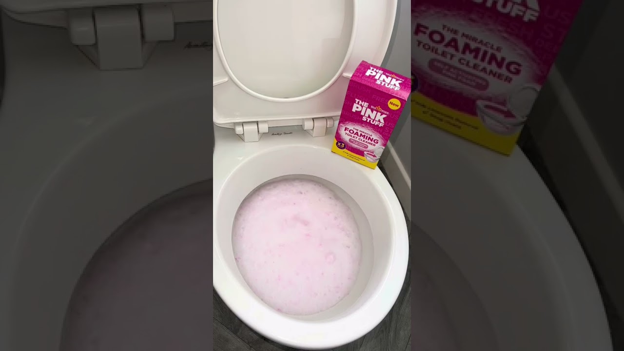 The Pink Stuff, Miracle Power Foaming Powder for Toilets, Bathroom Cleaner,  2 Pack, 7 oz. 