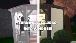 Turning a Gazebo into a House / First video! (Bloxburg Build)
