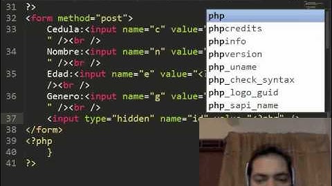 Actualizar Datos en una base de datos con php y sql usando sublime Parte 3