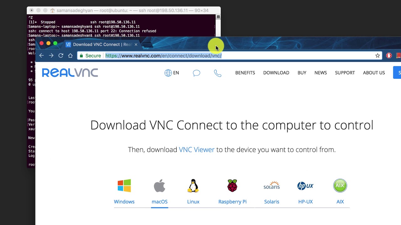 Linux vnc server. Tightvncserver.