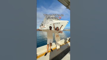 Things NOT to do on a cruise 😉👇
