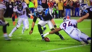 Broncos defense shuts down Cam Newton- Super bowl 50