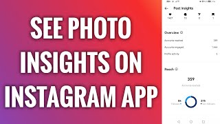 How To See Photo Insights On Instagram App screenshot 2