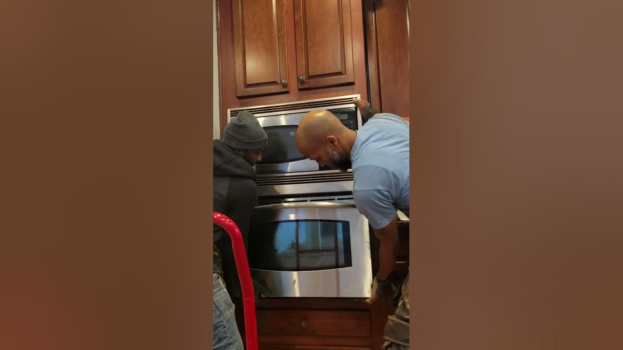 Installing New Double Oven and Microwave Combo YouTube