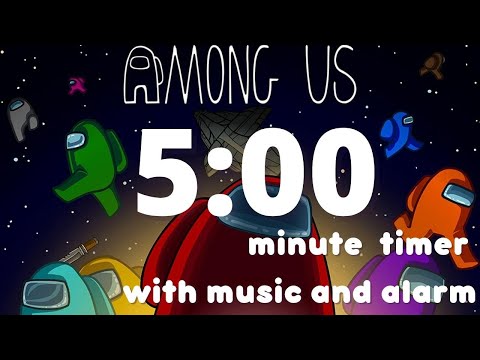 Among Us 5 minute Countdown Timer with  Lo-fi Music and Alarm
