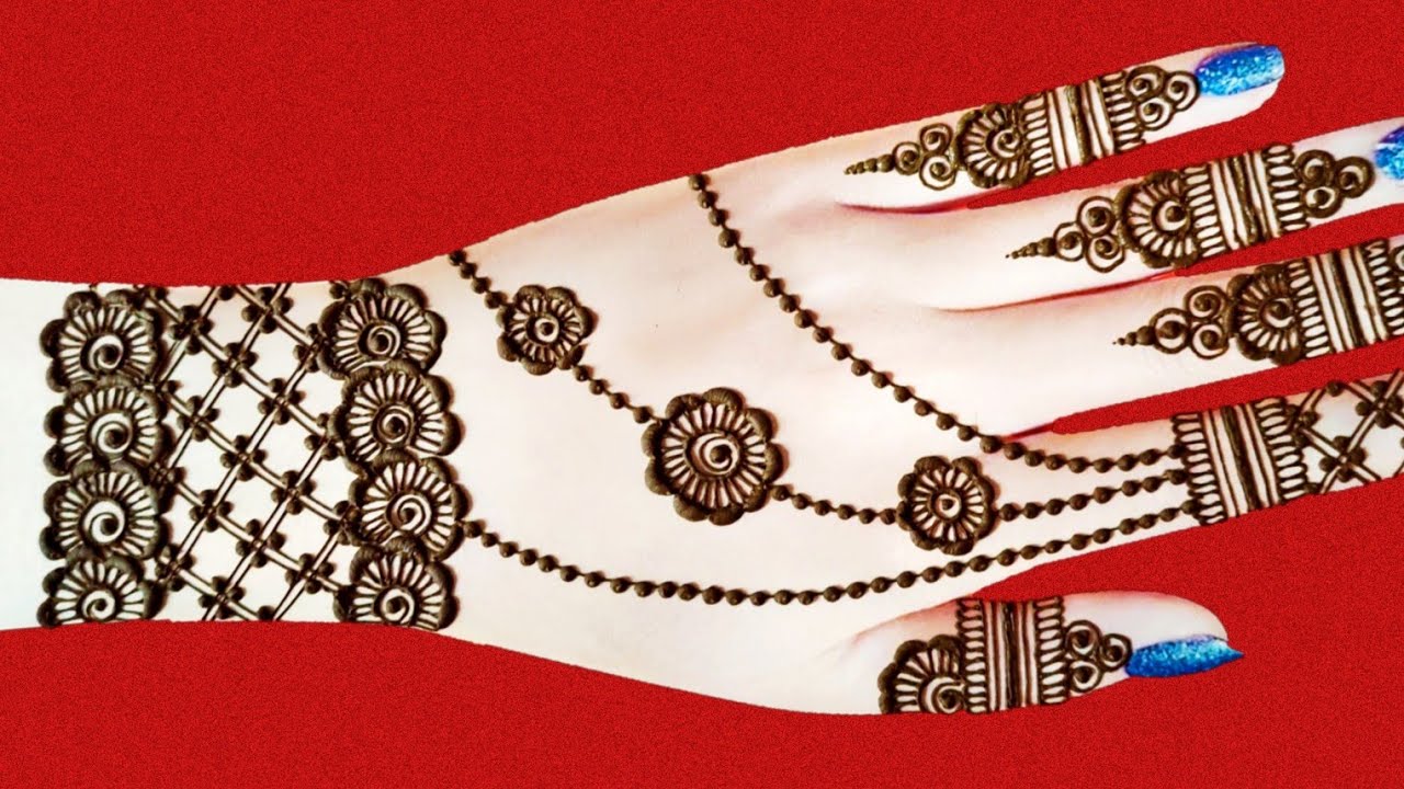 Rakhi special back hand henna mehndi design2021 | Latest jewellery ...