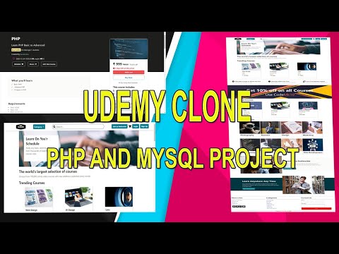 Udemy Clone PHP Project | PHP and MySQL | Project Uclone Demonstration